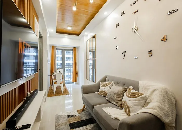 Warm Scandi 1br - View - Fame Res Mandaluyong Apartamento